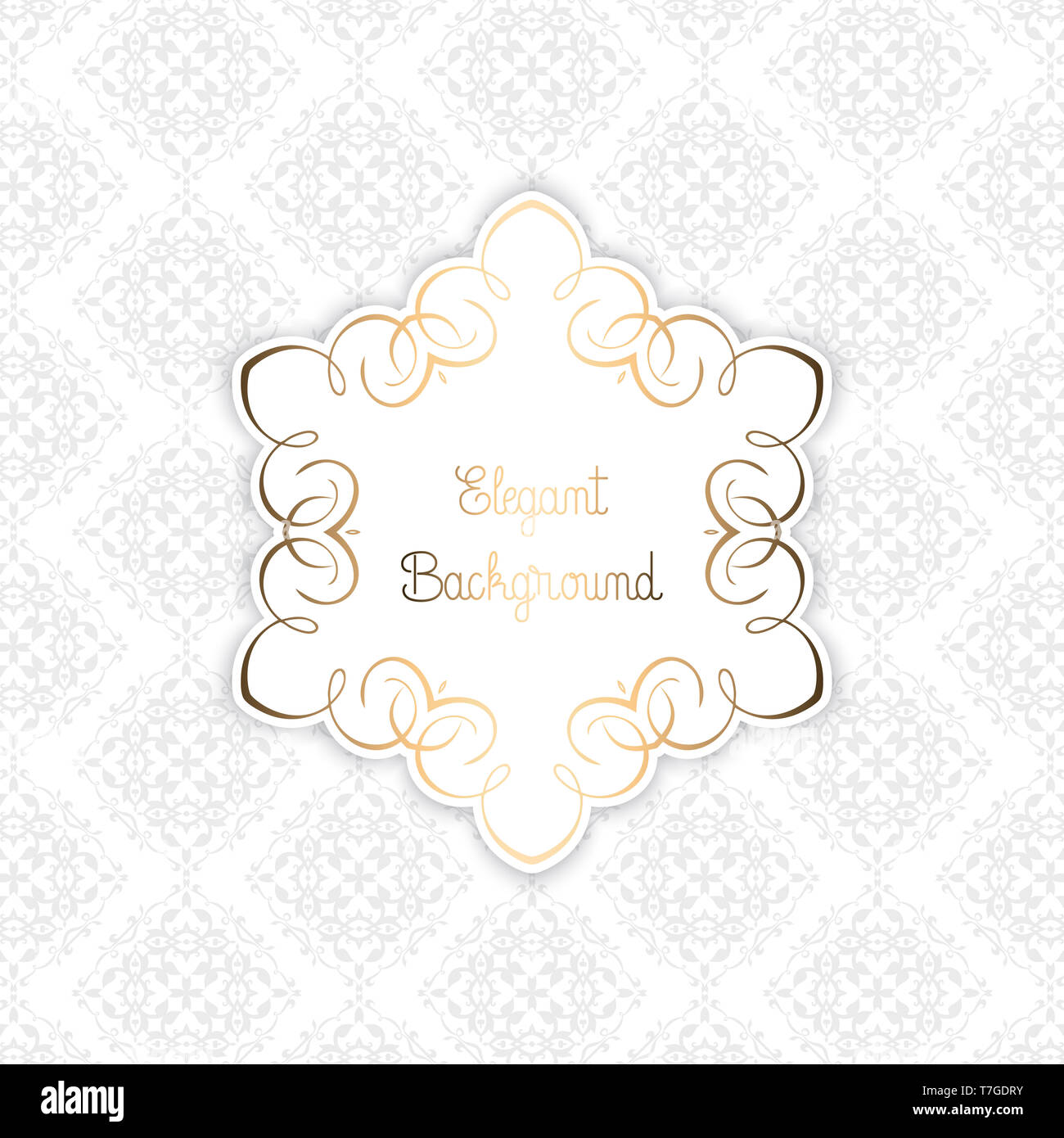 Elegant pattern background with decorative frame Stock Photo - Alamy