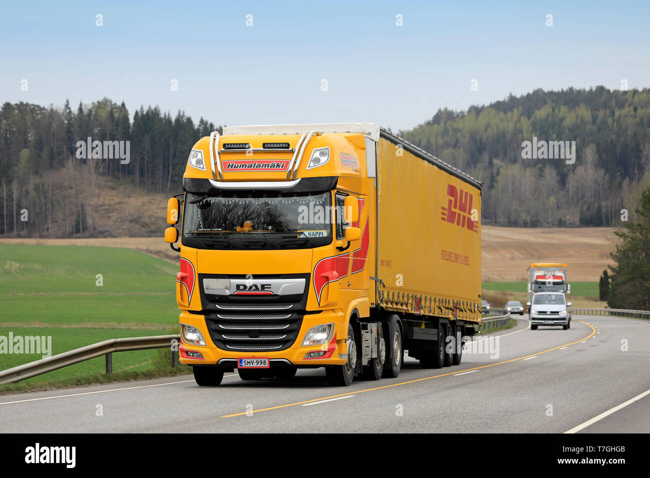 Dhl truck trailer hi-res stock photography and images - Alamy