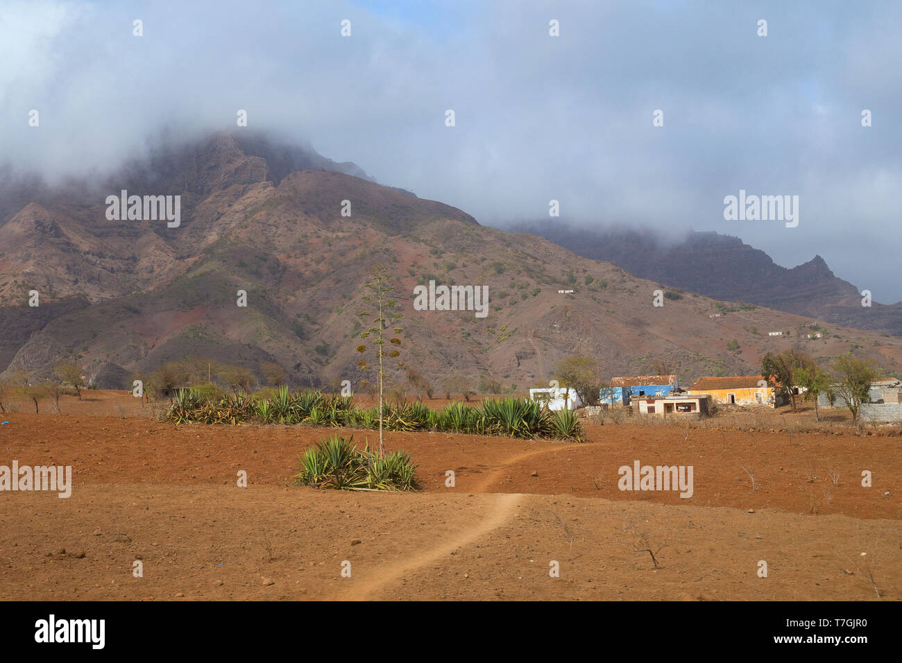 Village, Santiago, Cape Verde Stock Photo