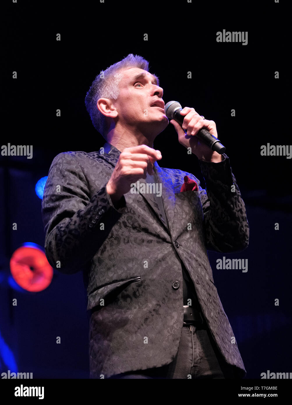 Curtis Stigers performing at the Cheltenham Jazz Festival, May 5, 2019. Stock Photo