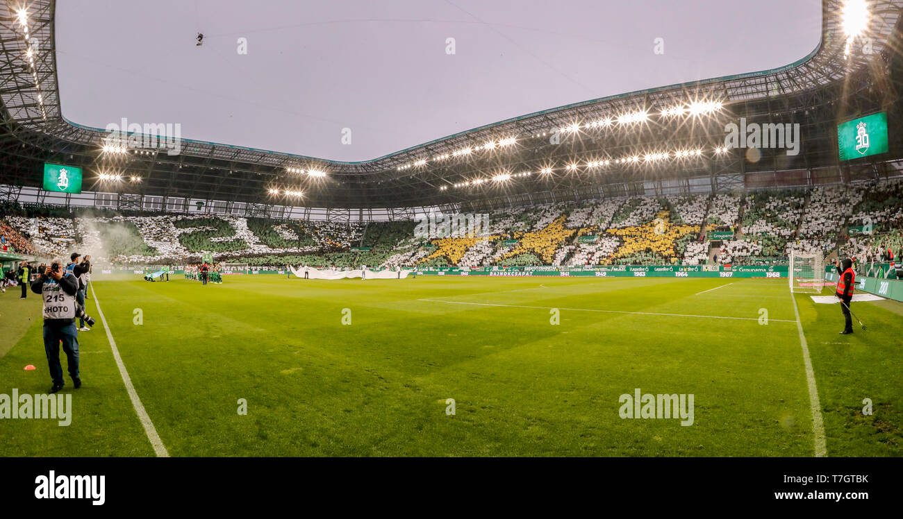 BUDAPEST, HUNGARY - JULY 24: Davide Lanzafame of Ferencvarosi TC #10  celebrates his goal among Tokmac Chol Nguen of Ferencvarosi TC #93, Ihor  Kharatin of Ferencvarosi TC (l2), Gergo Lovrencsics of Ferencvarosi