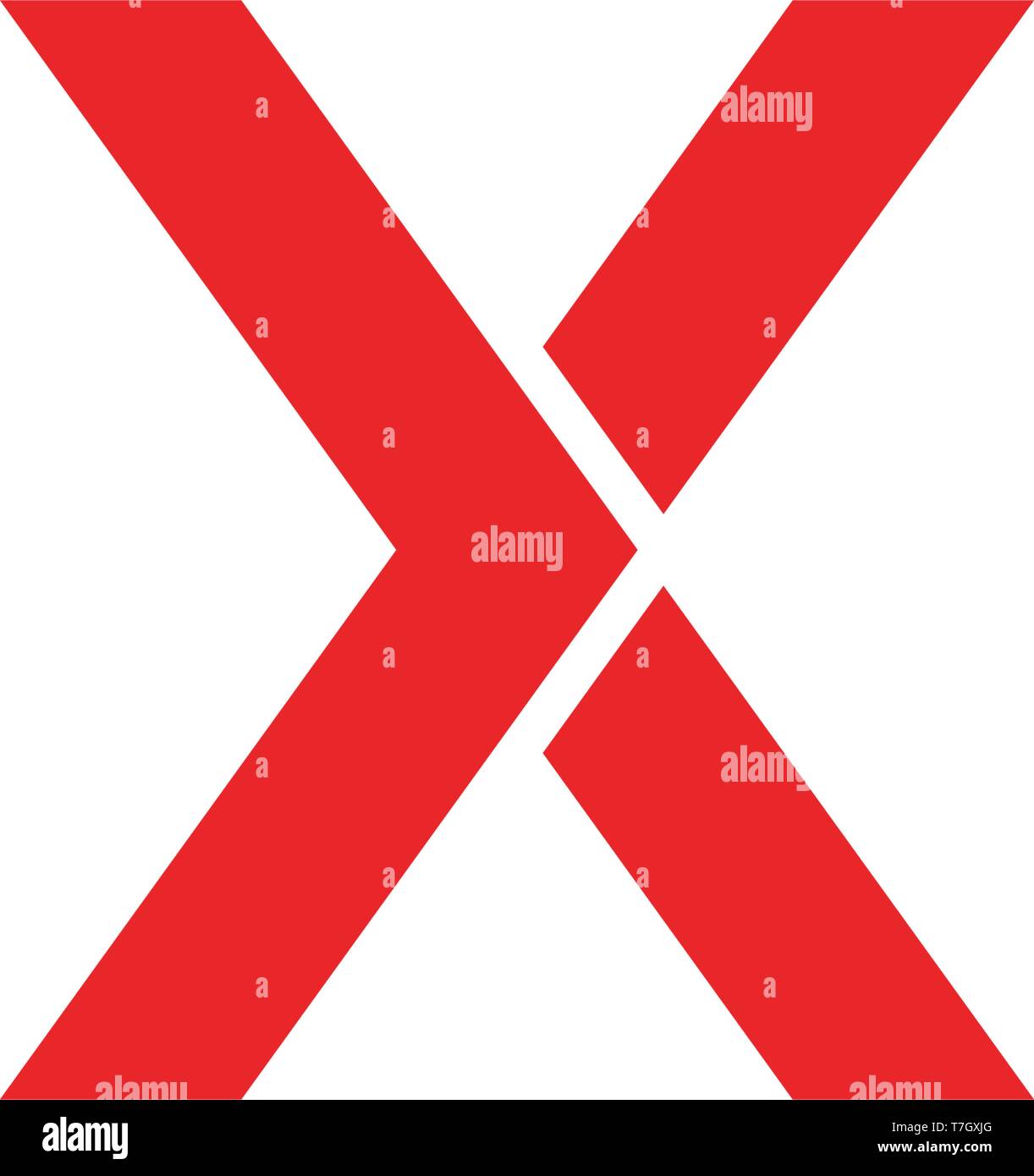 X Letter Logo Template vector icon design , Stock Vector