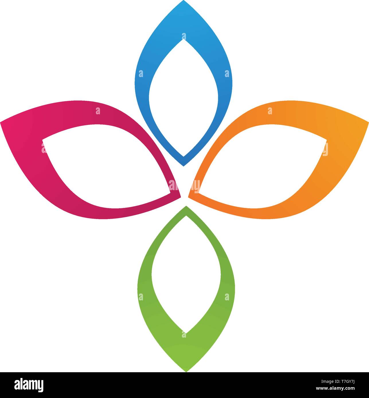 Beauty Vector flowers design logo Template icon Stock Vector Image ...