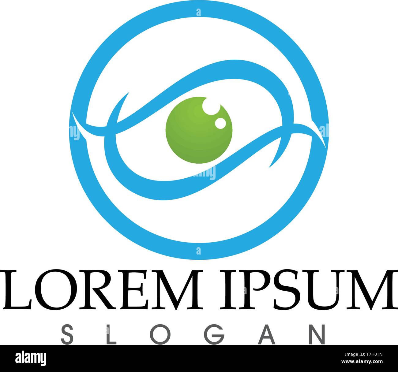 Eye care logo and symbols template vector icons app Stock Vector Image ...