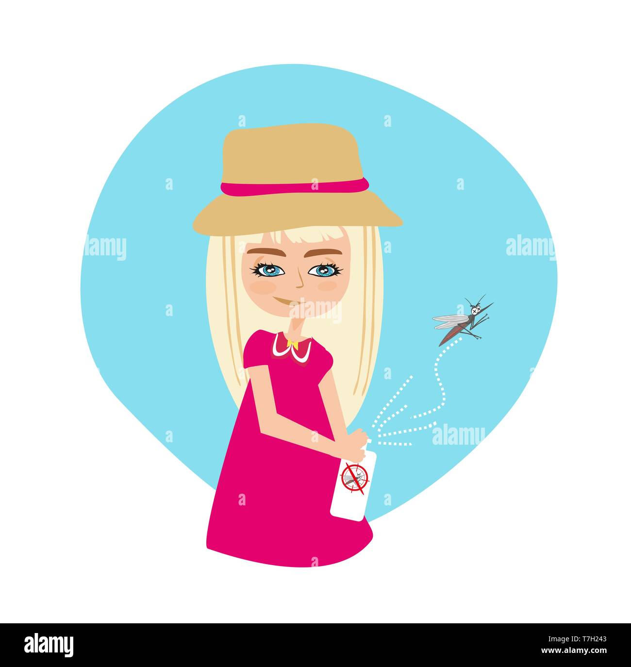 Insect repellent kid Stock Vector Image & Art Alamy