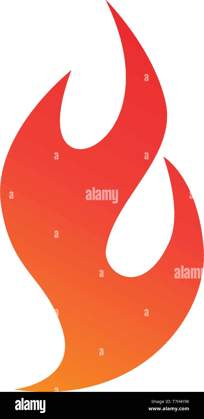 Fire logo and symbols template icons app Stock Vector