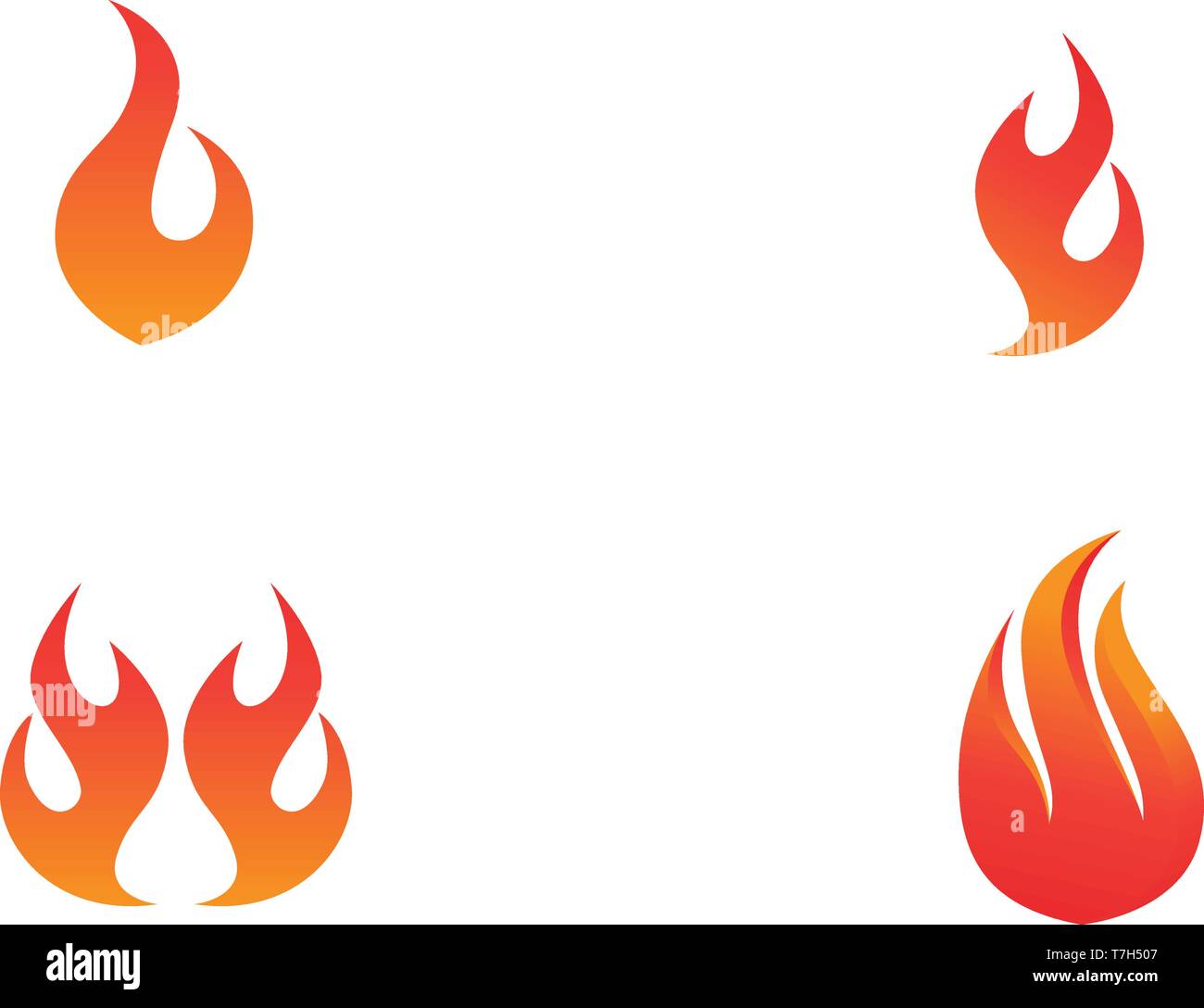 Fire logo and symbols template icons app Stock Vector Image & Art - Alamy