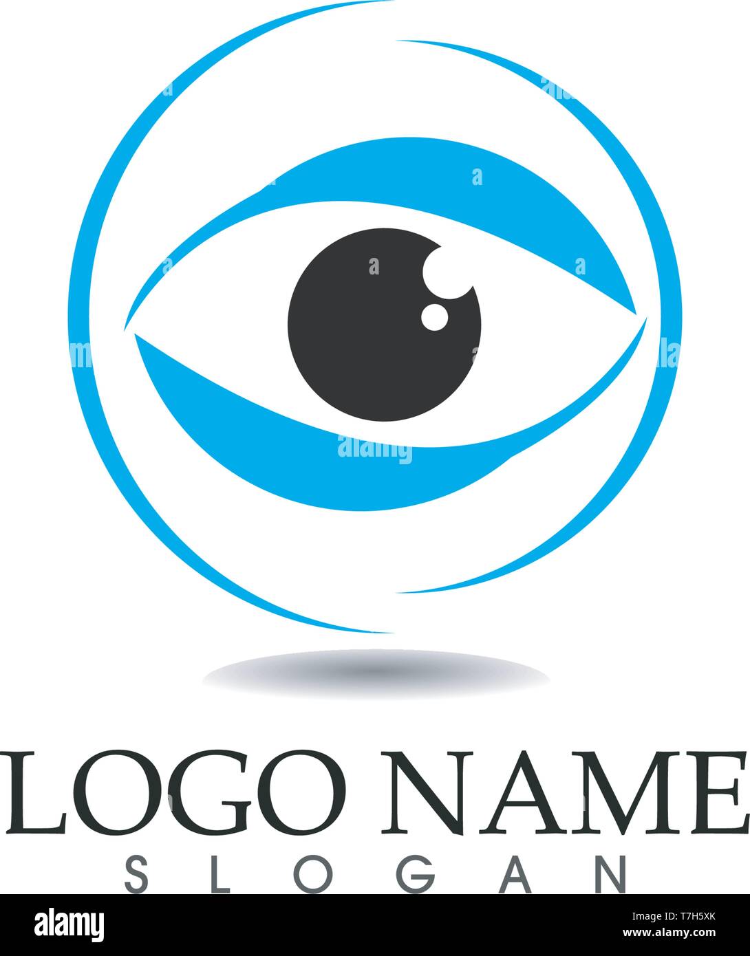 Eye care logo and symbols template vector icons app Stock Vector Image ...