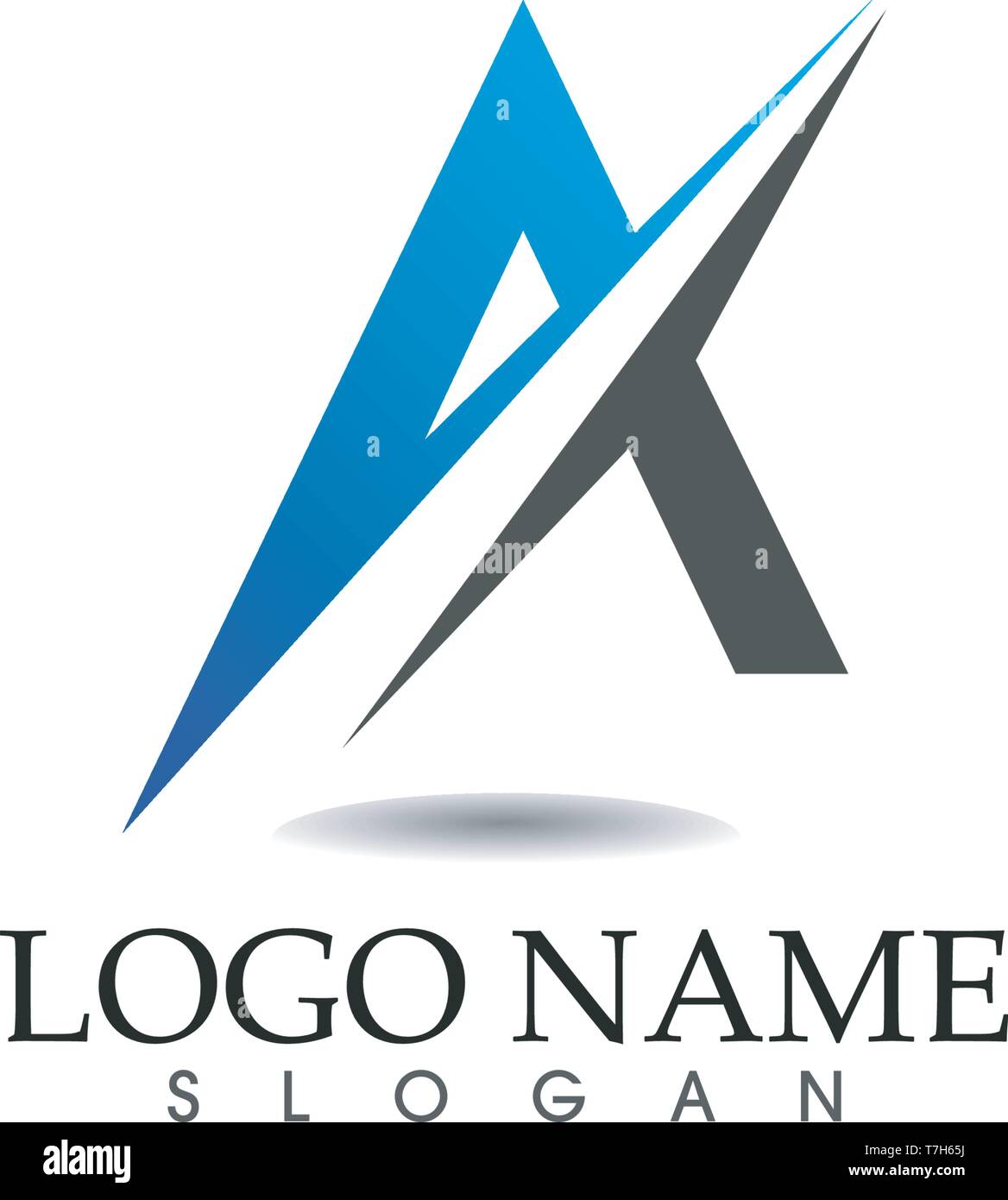 A Letter Logo Business Template Vector icon Stock Vector Image & Art ...