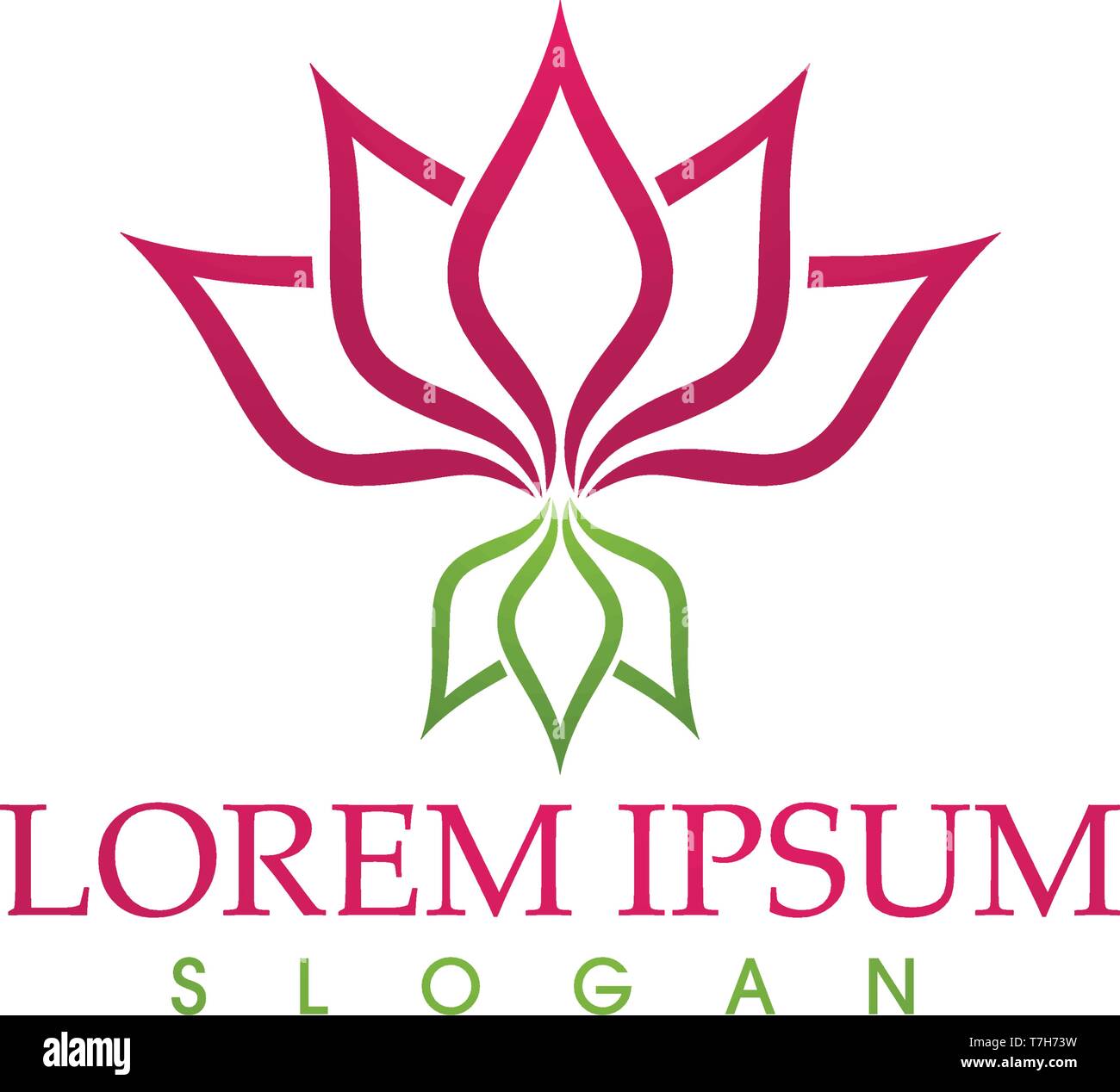 Lotus Flower Sign for Wellness, Spa and Yoga Stock Vector Image & Art ...