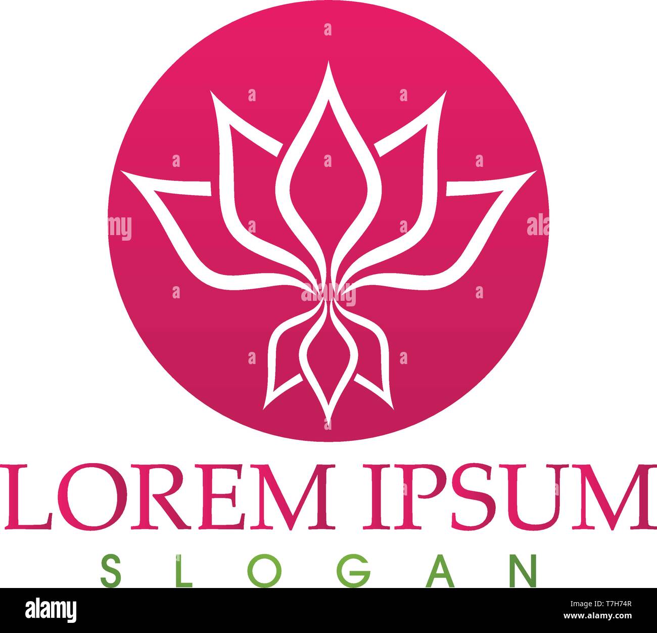 Lotus Flower Sign for Wellness, Spa and Yoga Stock Vector Image & Art ...