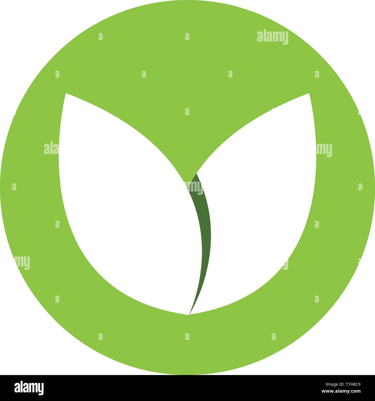 leaf green symbol logo nature Stock Vector Image & Art - Alamy
