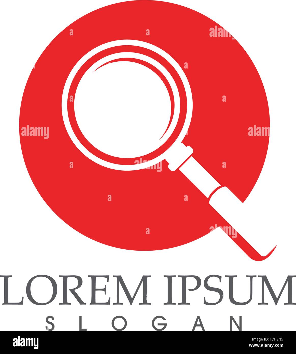 Magnifying glass vector image logo icons app Stock Vector Image & Art Alamy