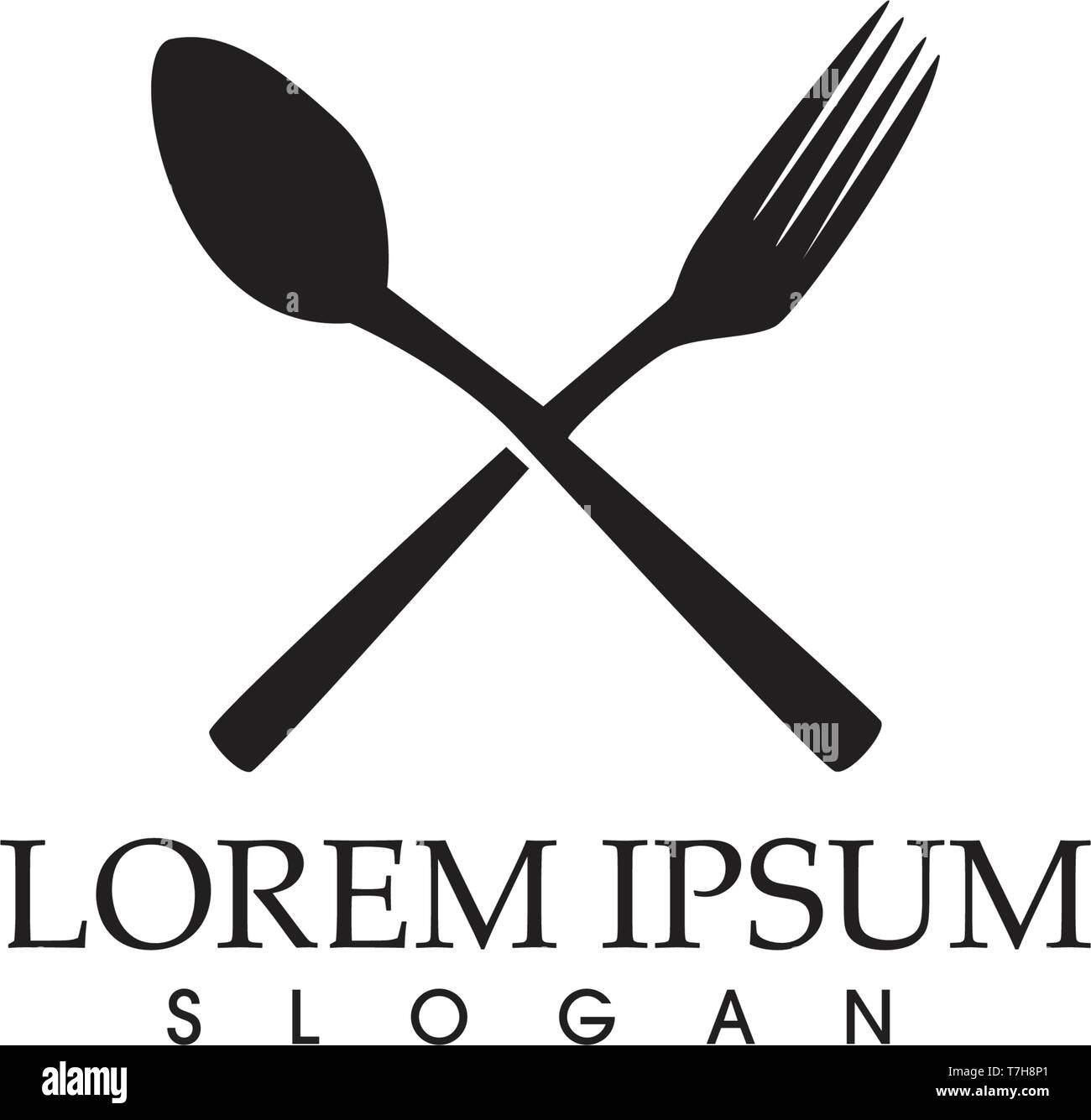 fork and spoon icon vector template Stock Vector Image & Art Alamy