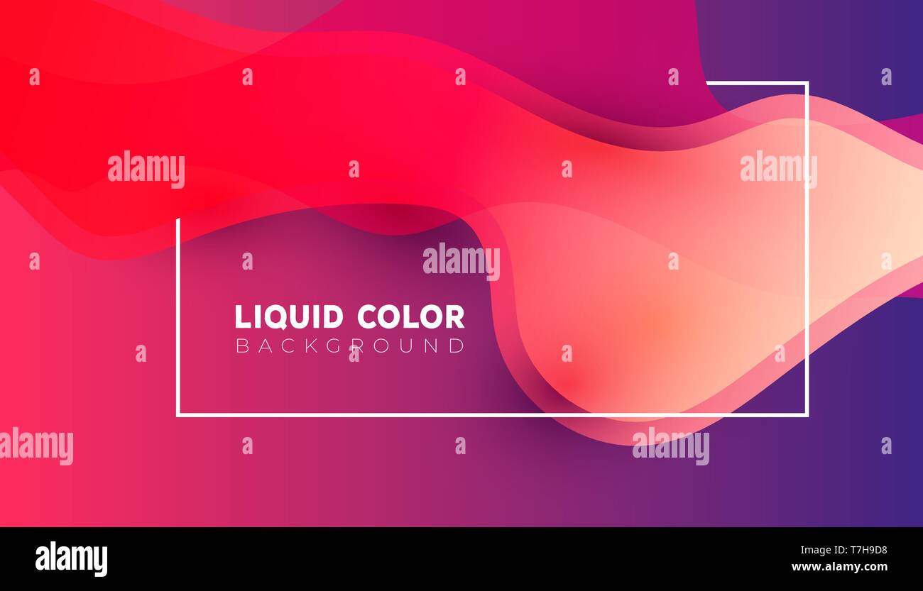 Abstract fluid creative templates with dynamic linear waves for flyer ...