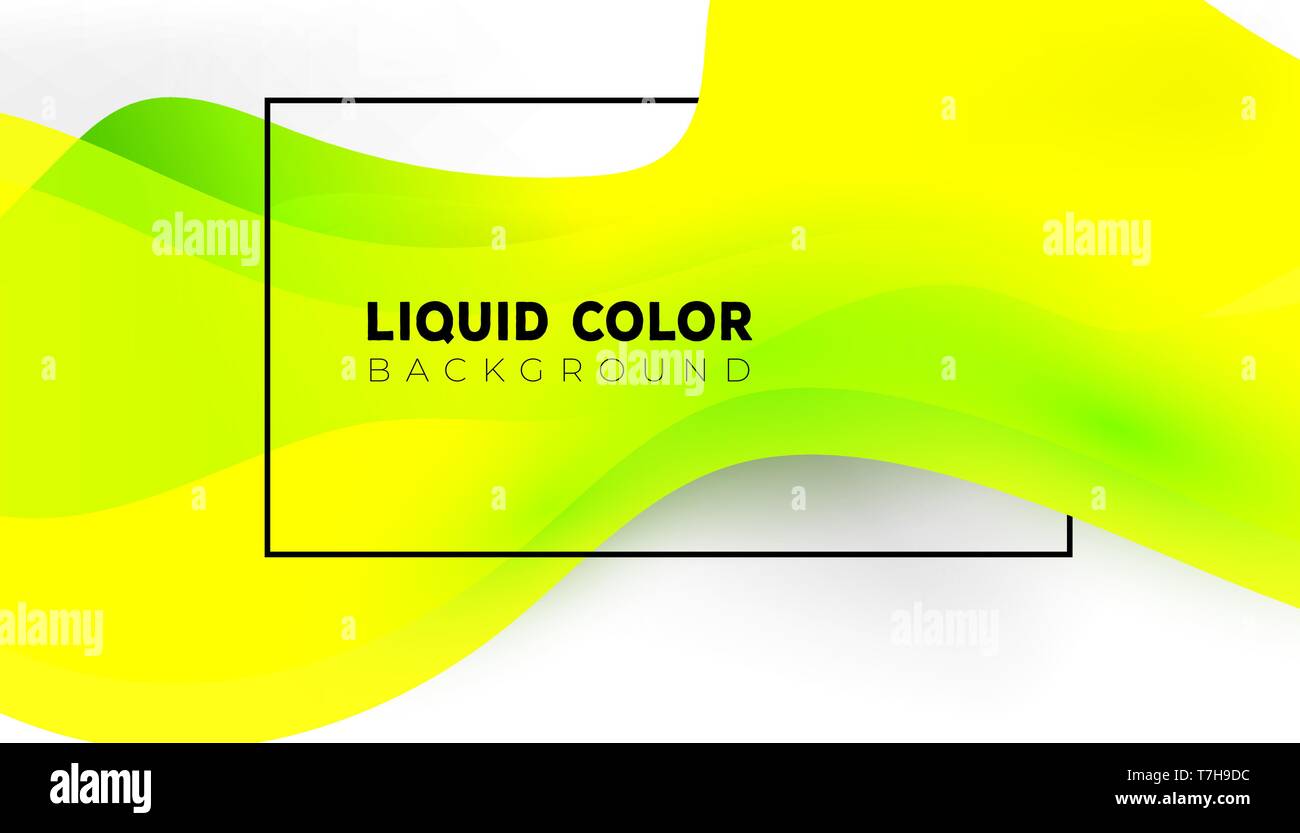 Modern colorful fluid creative templates with dynamic linear waves ...