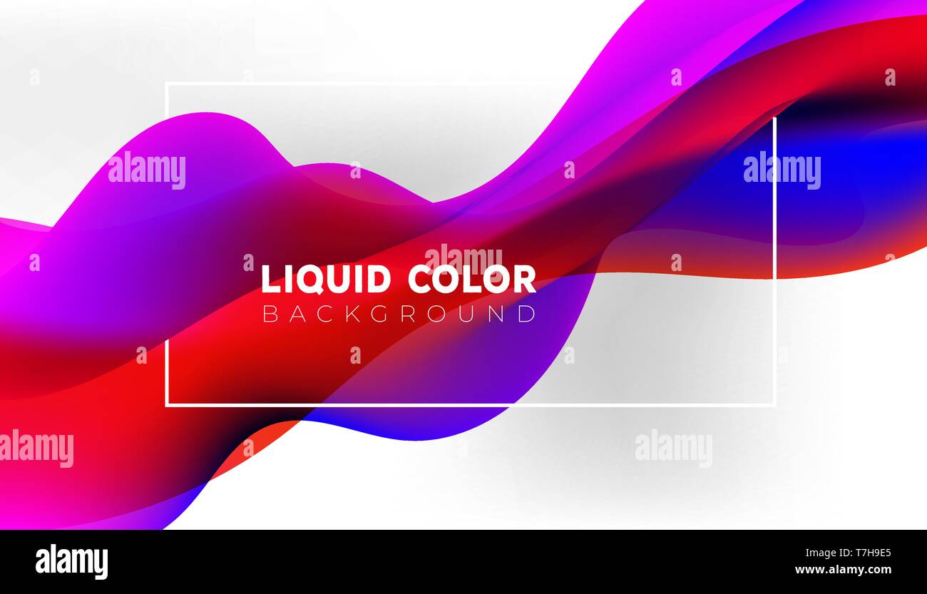 Abstract liquid shape vector design for covers, greeting card, poster ...