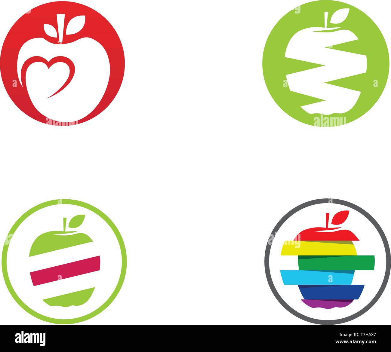 Apple Logo And Symbols Vector Illustration Icons App Stock Vector Image Art Alamy