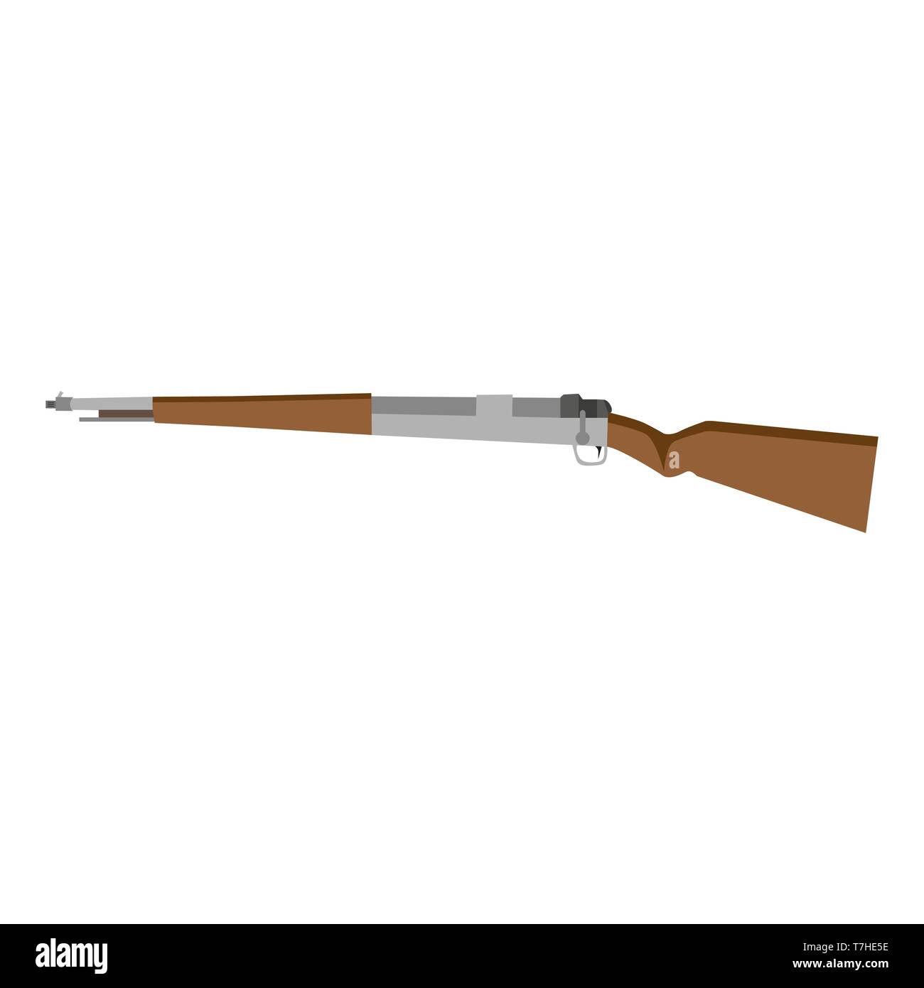 Rifle sniper vector gun icon hunting isolated illustration military ...