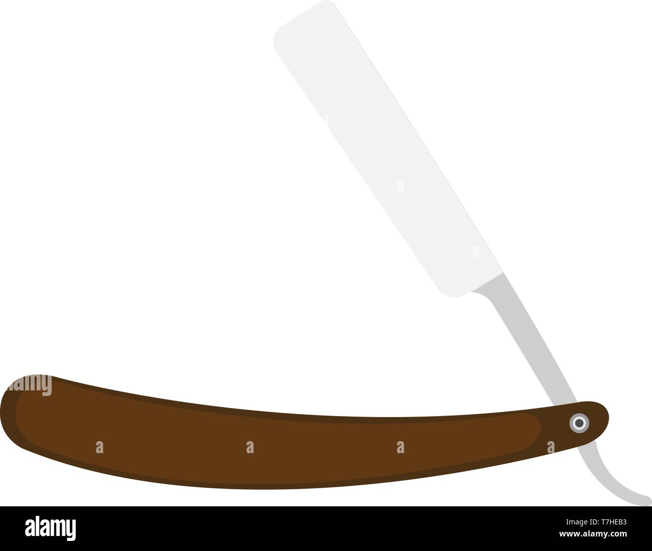 Straight Razor Icon Vector Vectors Stock Photos Straight Razor
