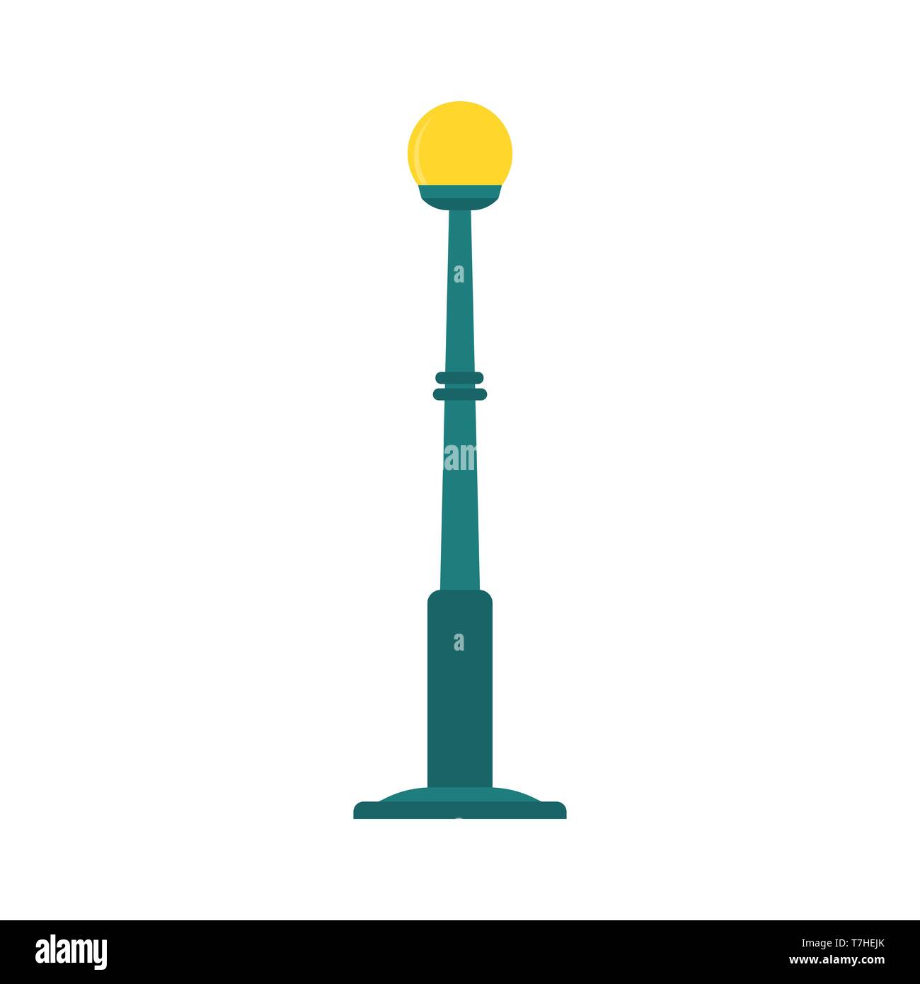 City street lamp post concept vector flat illustration design isolated