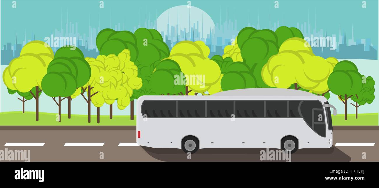 Illustration World Tour Bus On High Resolution Stock Photography And Images Alamy