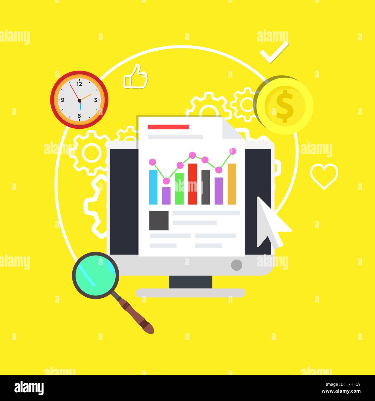 Training icon business concept flat design Vector Image