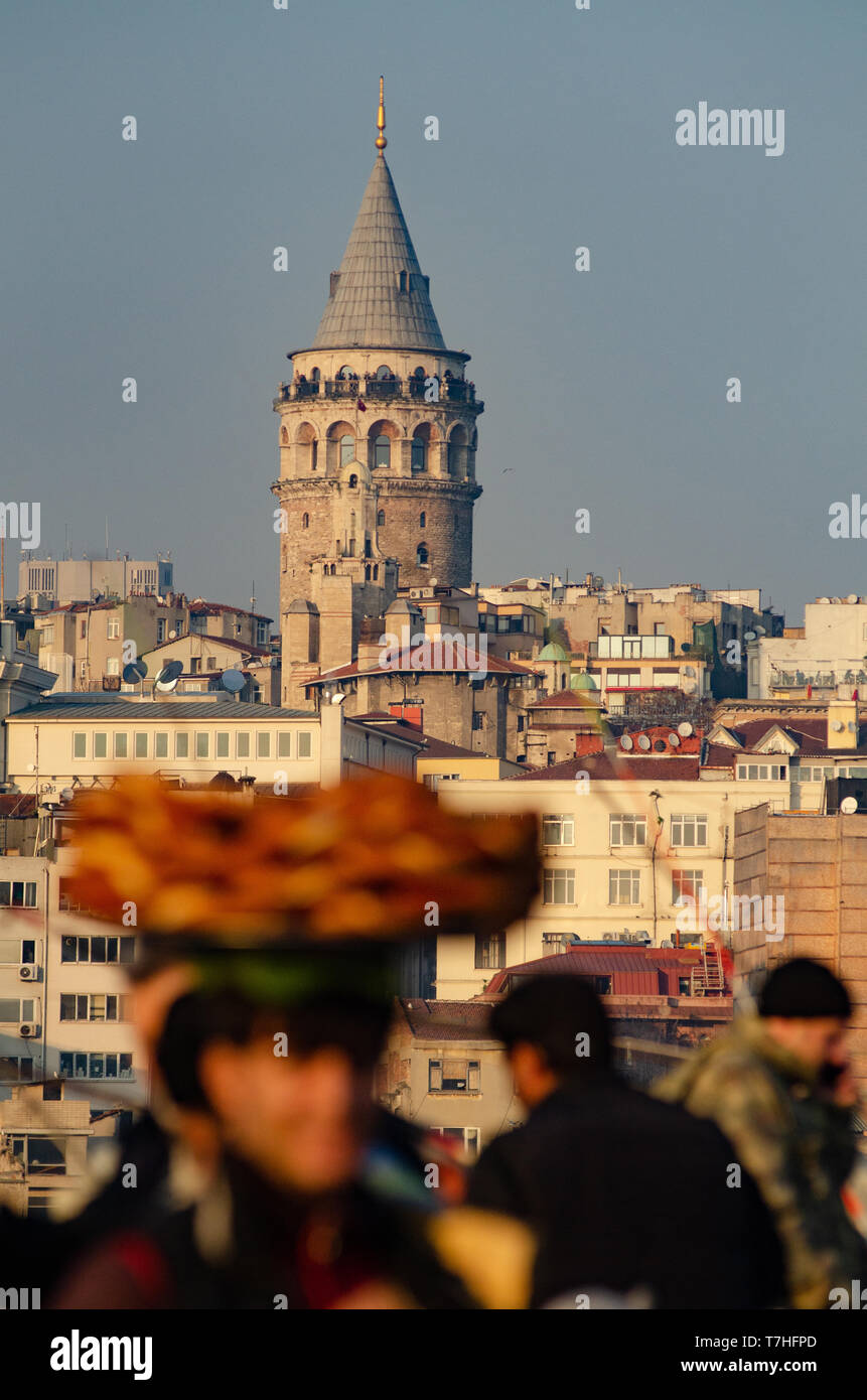 Group portrait of several young guys and one elderly man near stall with  turkish bagel at Taksim in Beyoglu, Istanbul Stock Photo - Alamy