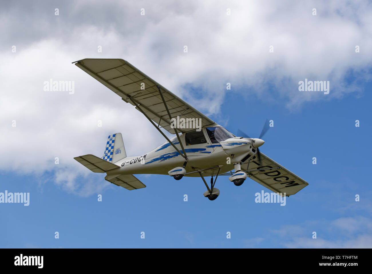 Ikarus C42 ultralight aircraft at a grass airfield in the UK Stock Photo -  Alamy