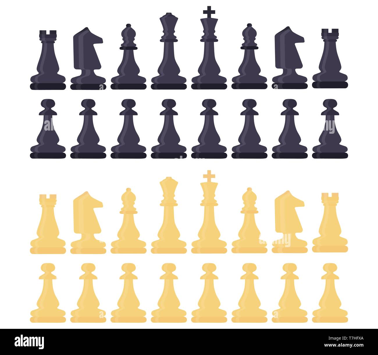 Doodle chess checkmate king queen Royalty Free Vector Image