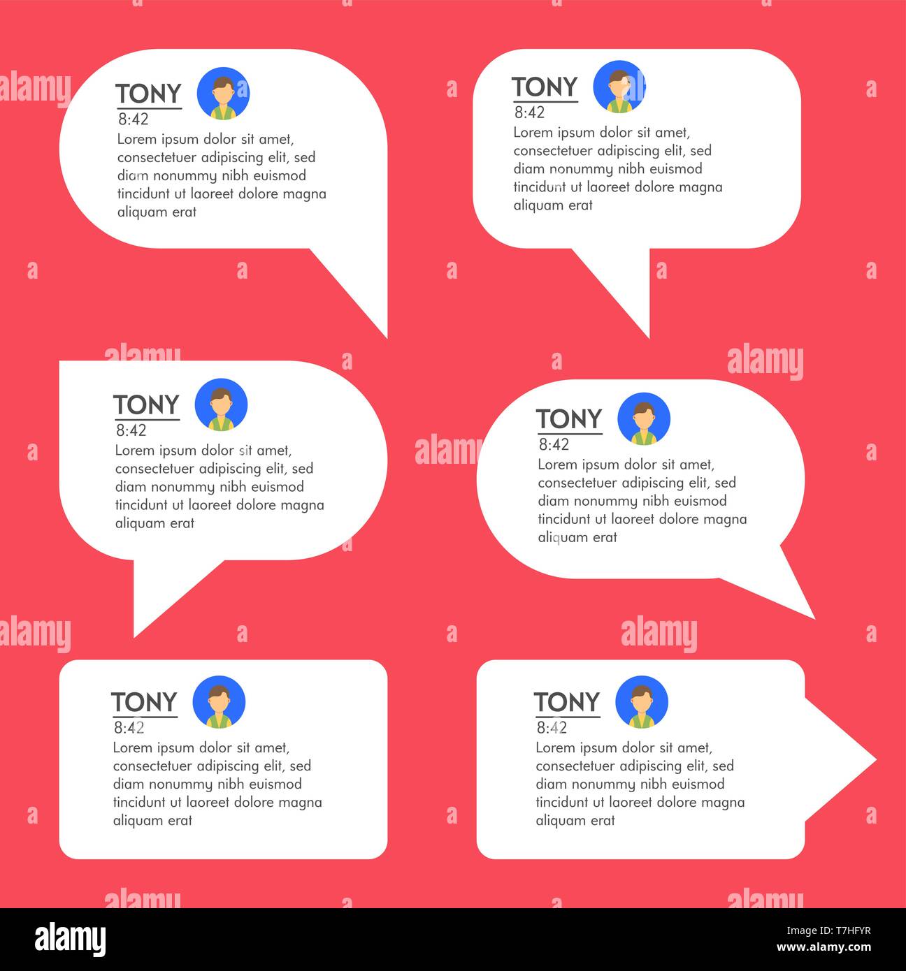 Bubble Chat Dialog For Messenger Application In Flat Style Vector bubble-chat-dialog-for-messenger-application-in-flat-style-vector