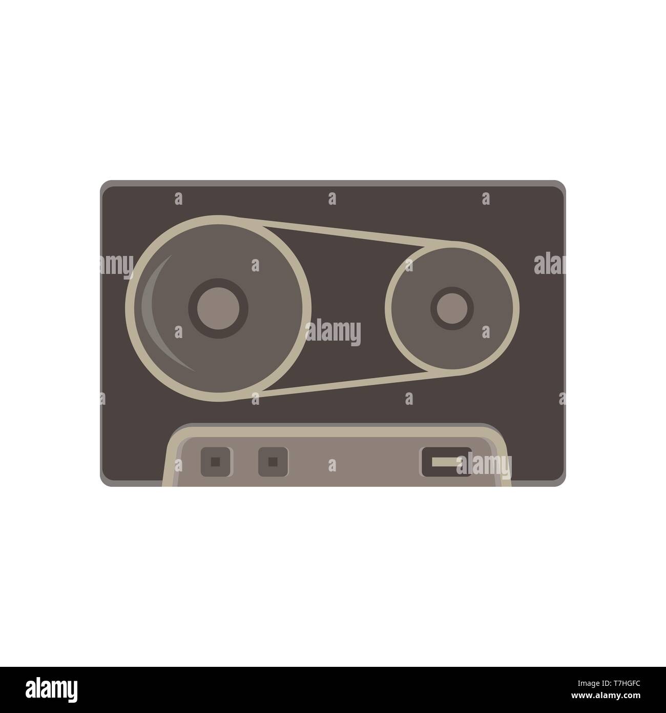 Tape vector cassette vintage illustration icon retro audio art icon ...