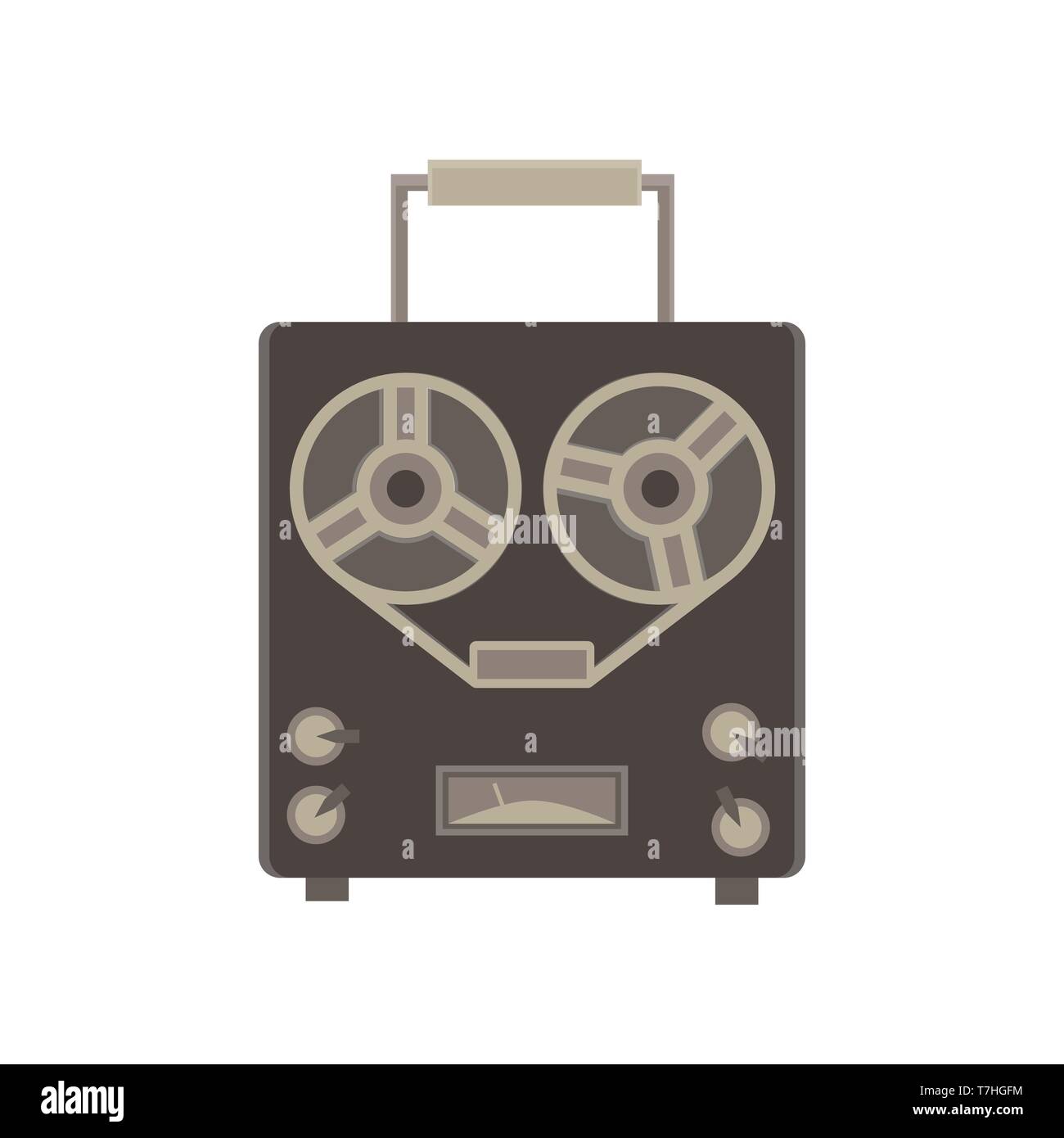 reel tape recorder microphone equipment festival music vector illustration  Stock Vector Image & Art - Alamy