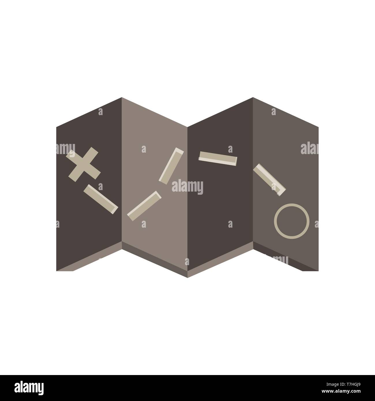 Map icon vector art atlas blank business design isolated flat ...