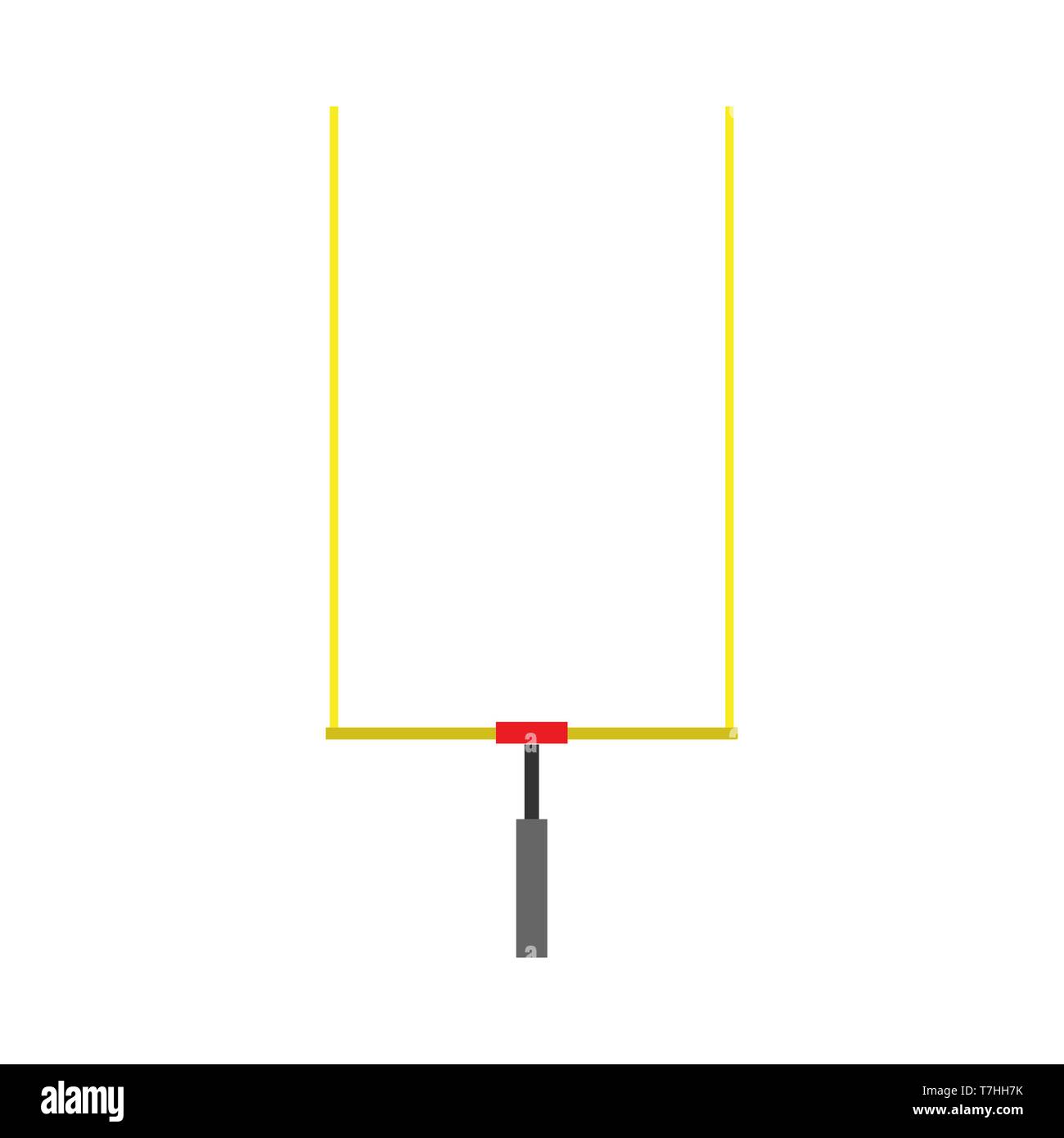 Football goalpost equipment vector icon design. Championship play ...
