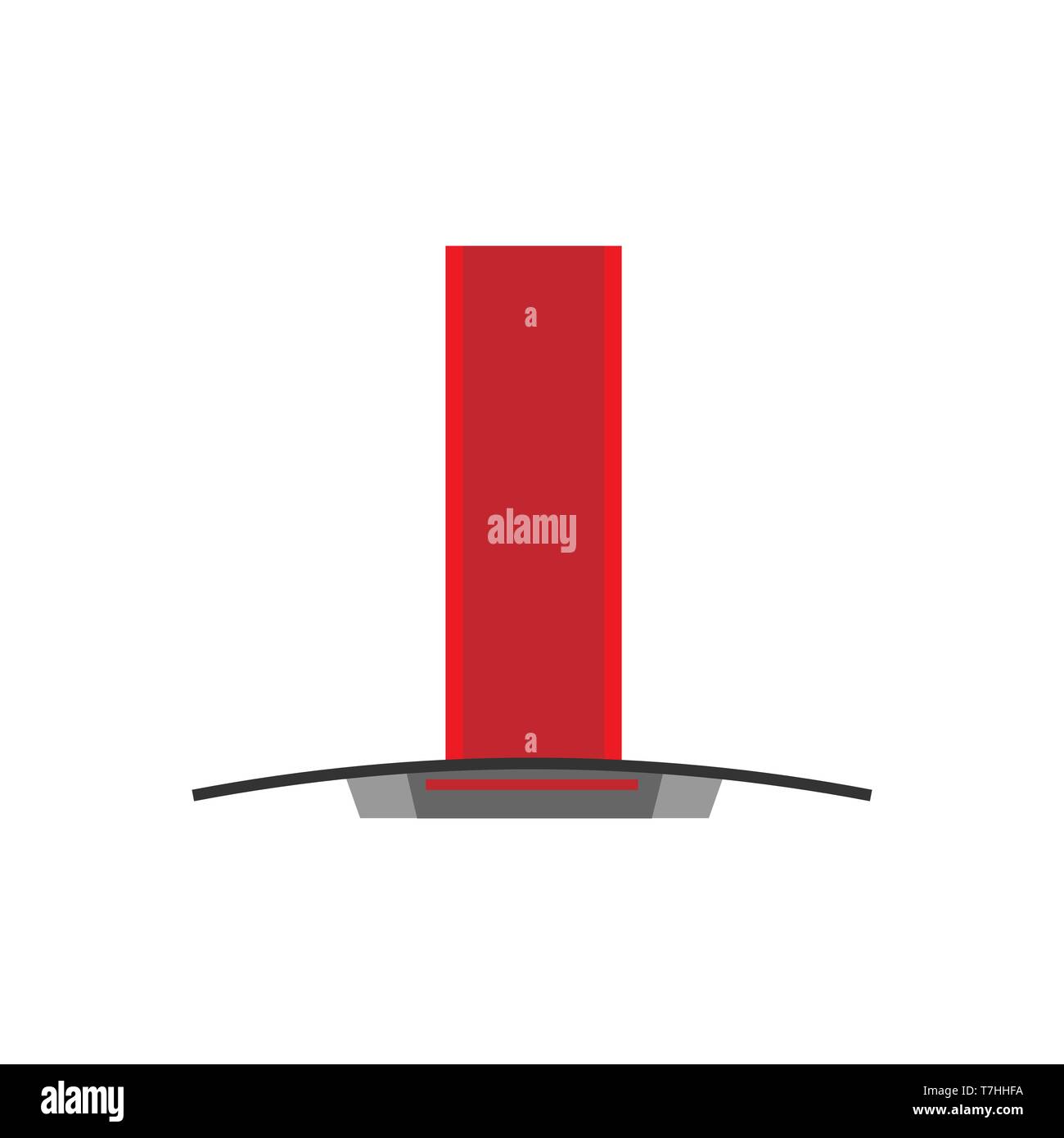 Kitchen hood air extractor filter symbol. Flat icon ventilation