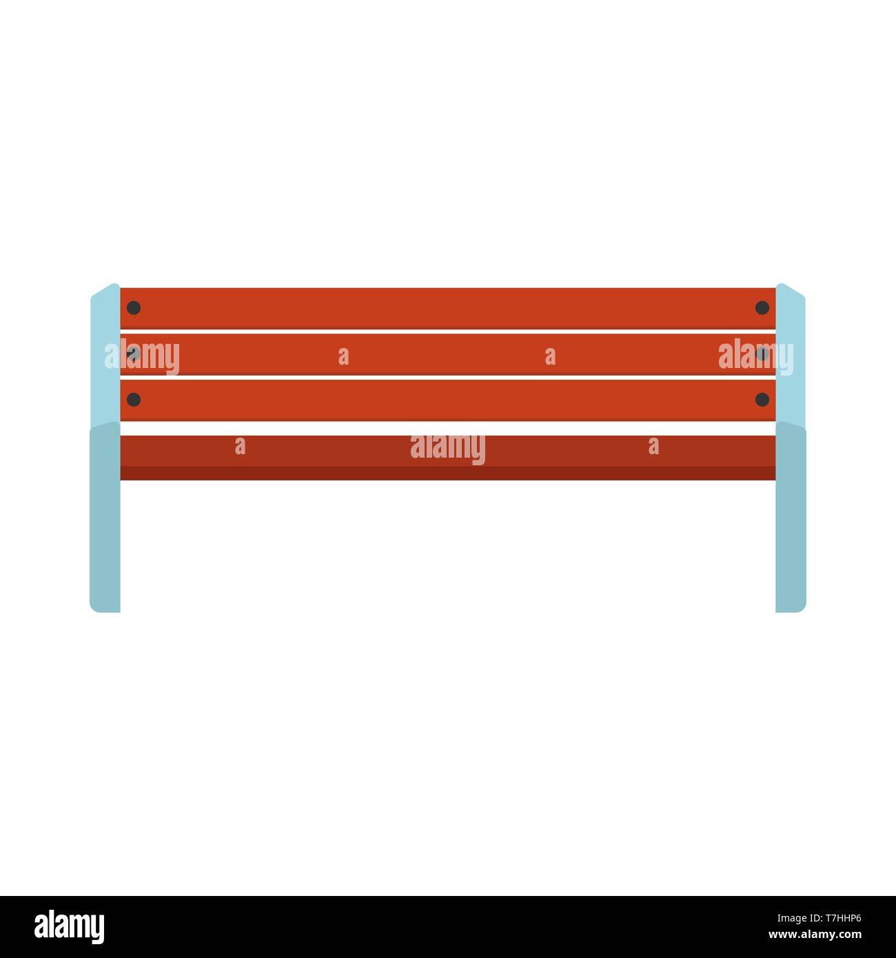 Empty bench outside house architecture Stock Vector Images - Alamy
