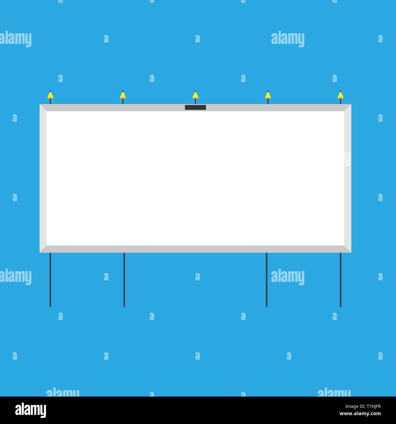 Billboard advertisement blank city vector. Banner advertise display