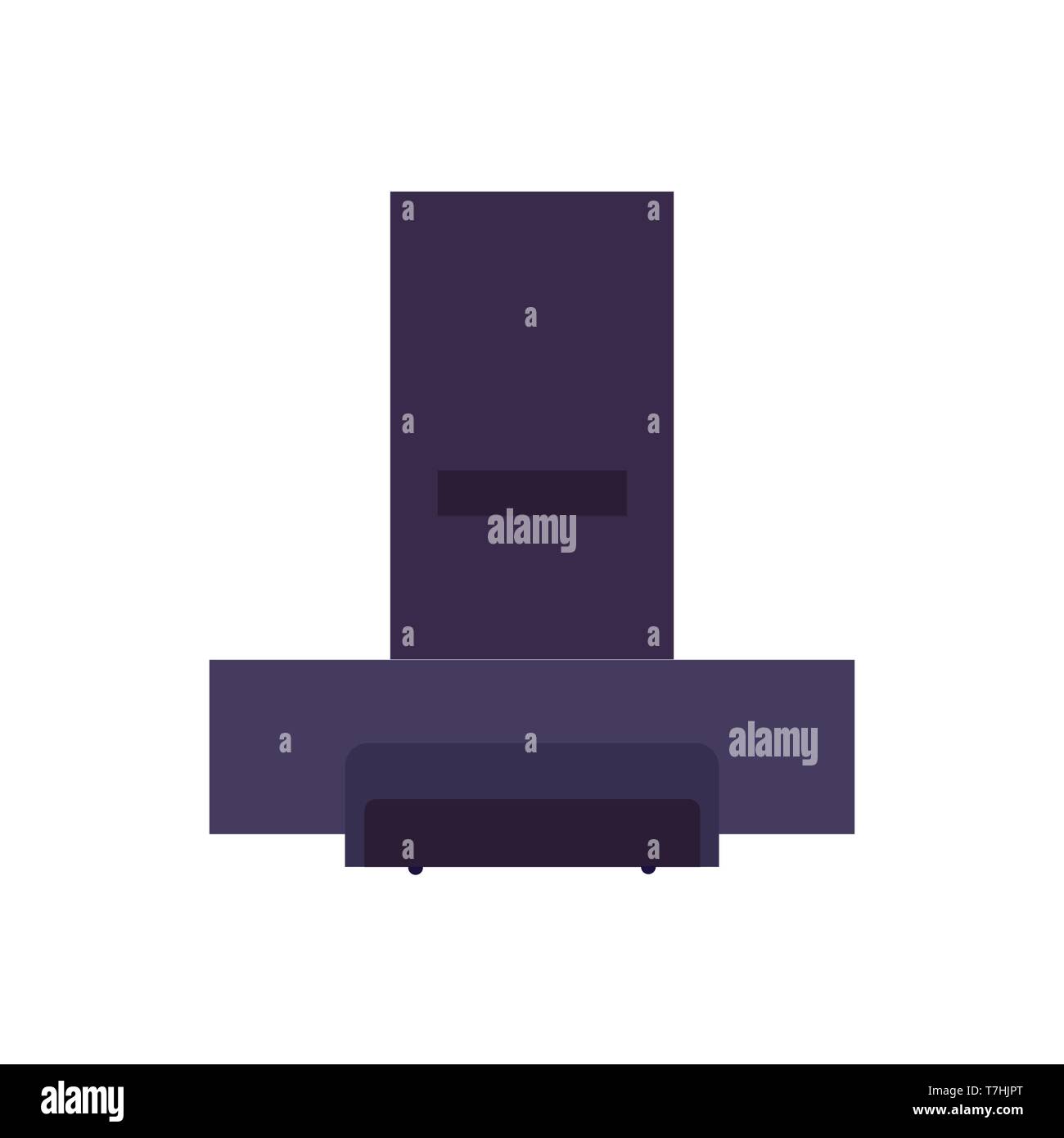 Kitchen hood air extractor filter symbol. Flat icon ventilation