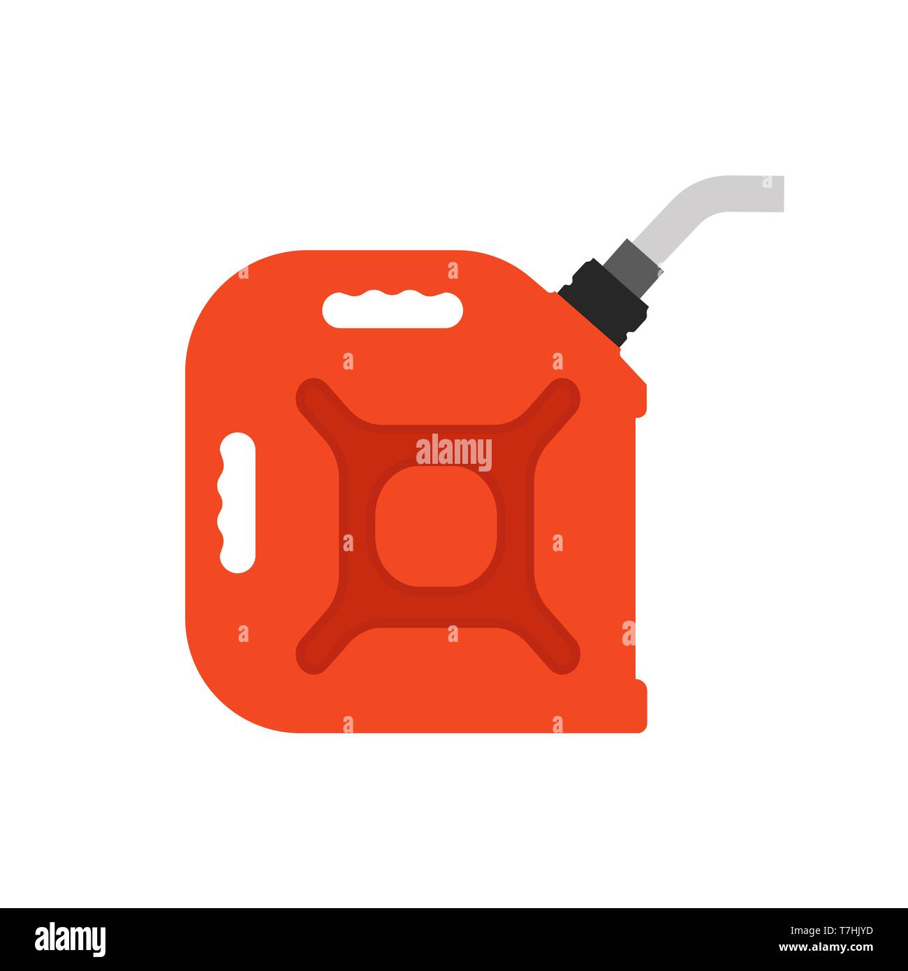 Fuel can gas vector icon energy. Gasoline oil canister diesel industry  petrol car. Red cartoon gallon handle benzine reservoir Stock Vector Image  & Art - Alamy