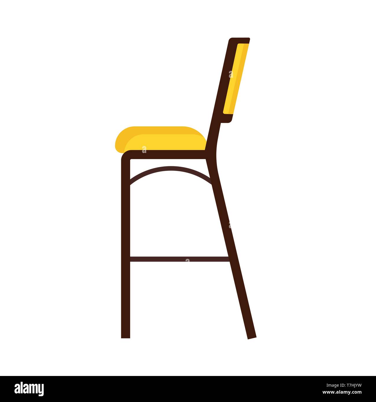 Chair side empty Stock Vector Images - Alamy