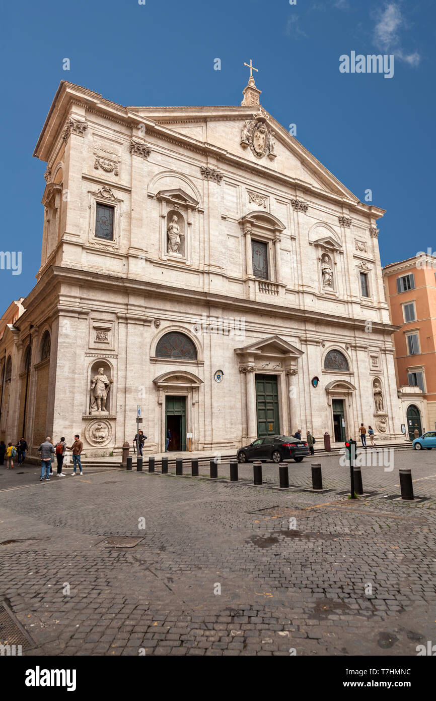 The Church of St. Louis of the French is a Roman Catholic church in Rome, Italy Stock Photo
