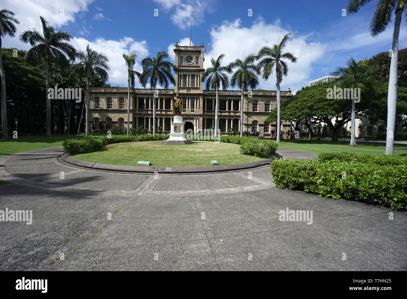 Old City Hall in Honolulu, Hawaii Stock Photo