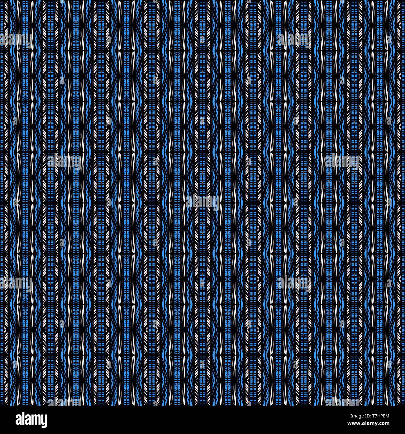 Black Dodger Blue And Lavender Colors Dark Seamless Pattern For