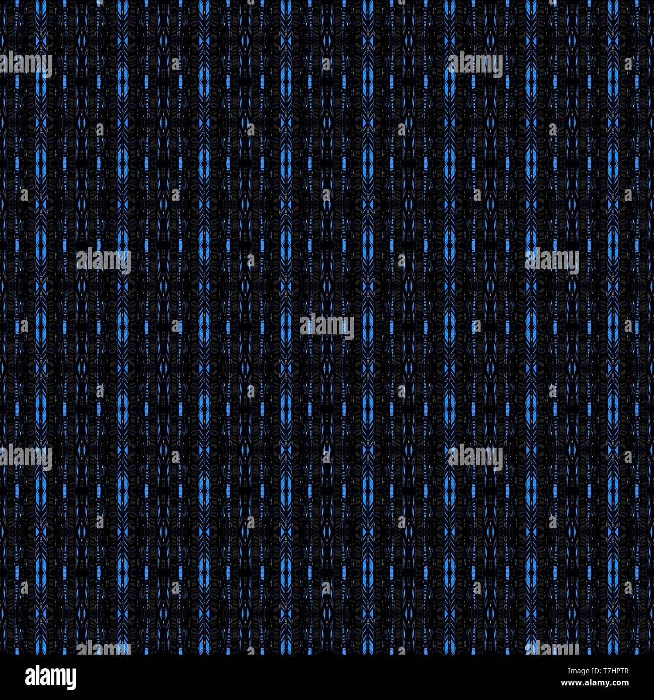 Black Royal Blue And Very Dark Blue Colors Dark Seamless Pattern