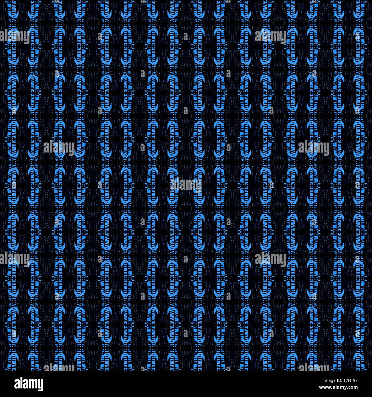dark seamless pattern with dodger blue, black and strong blue