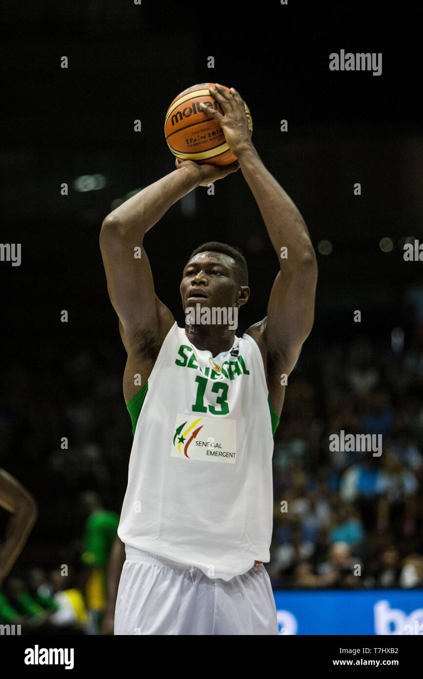 Hamady Ndiaye, player of Senegal, shoots during FIBA Basketball World Cup  2014 Group Phase match, on September 3, 2014 in Seville, Spain Stock Photo  - Alamy