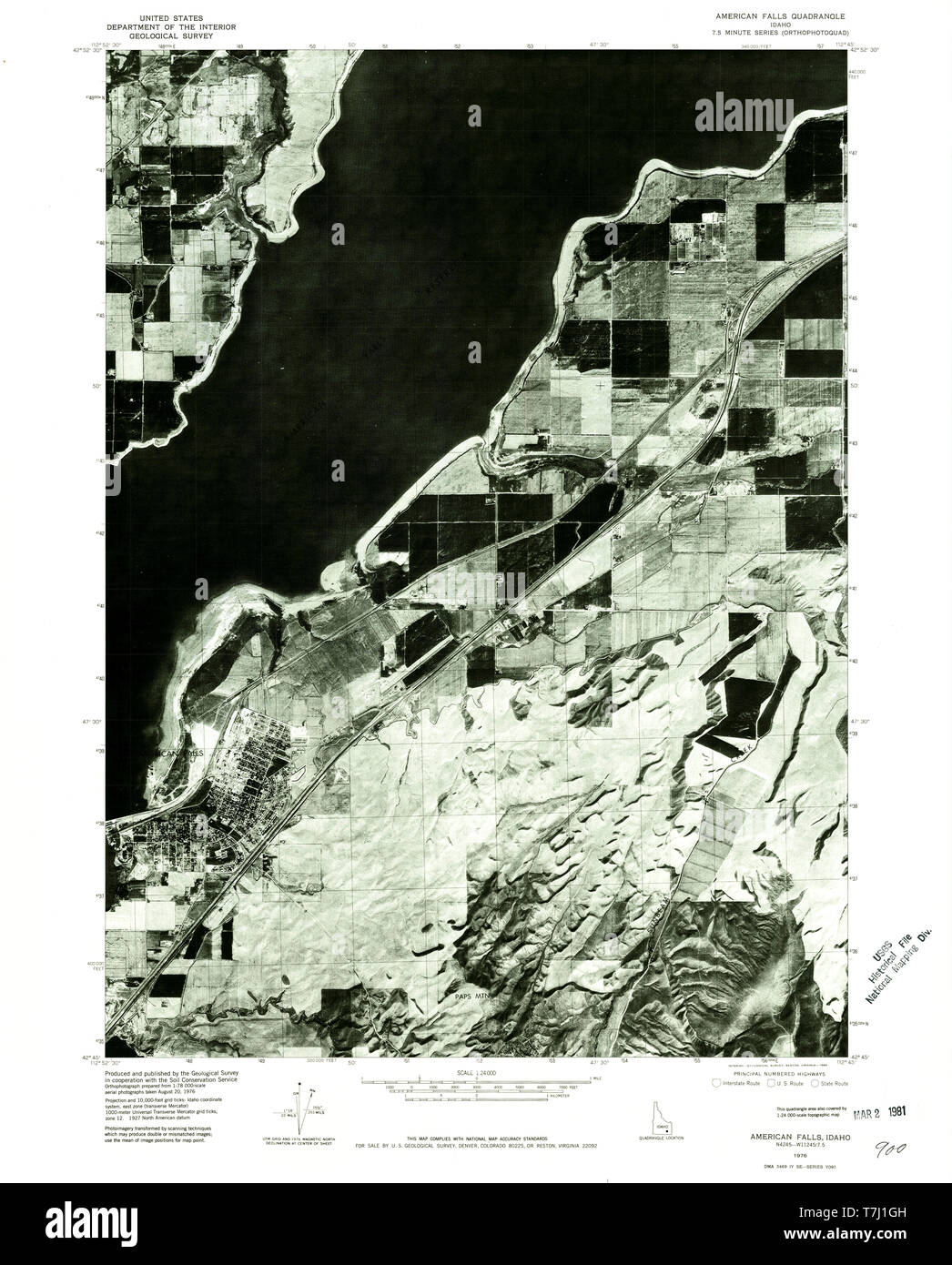 American falls map Cut Out Stock Images & Pictures Alamy