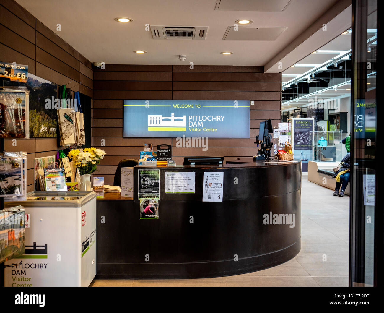 Dam Reception Reception, Pitlochry Dam Visitor Centre, Pitlochry, Highland Perthshire ...