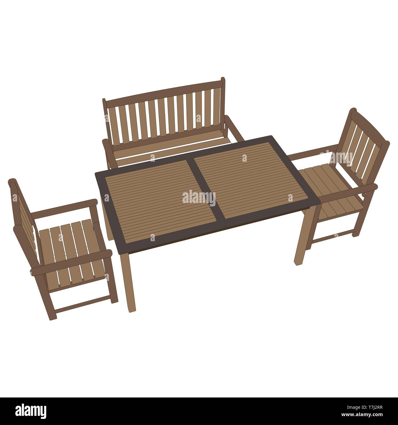 Table restaurant cafe vector illustration icon dinner chair flat romantic Stock Vector